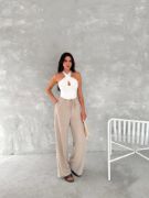 Ayrobin Oversize Pantalon - Bej resmi